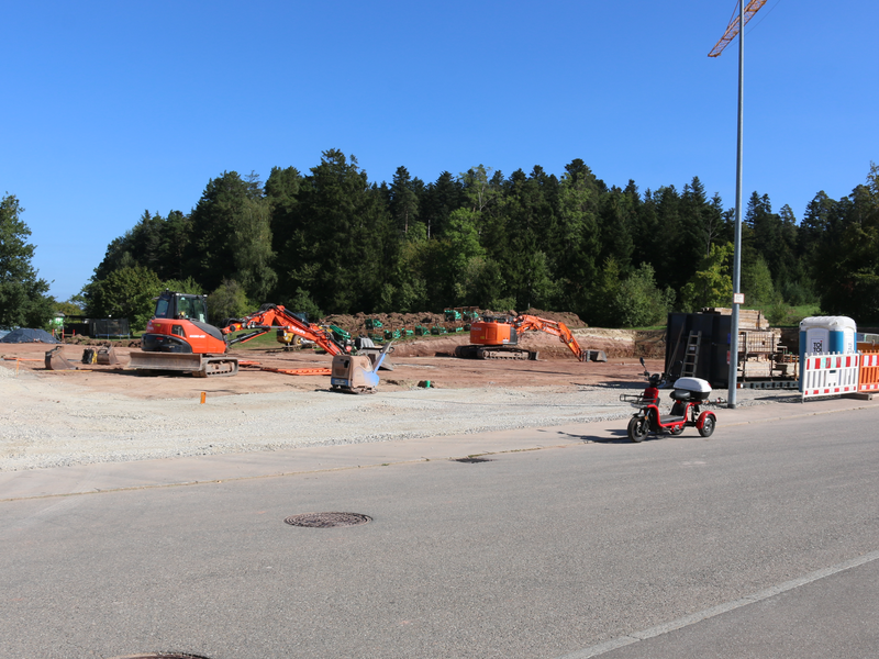 Baustelle im Gewerbegebiet Herdweg